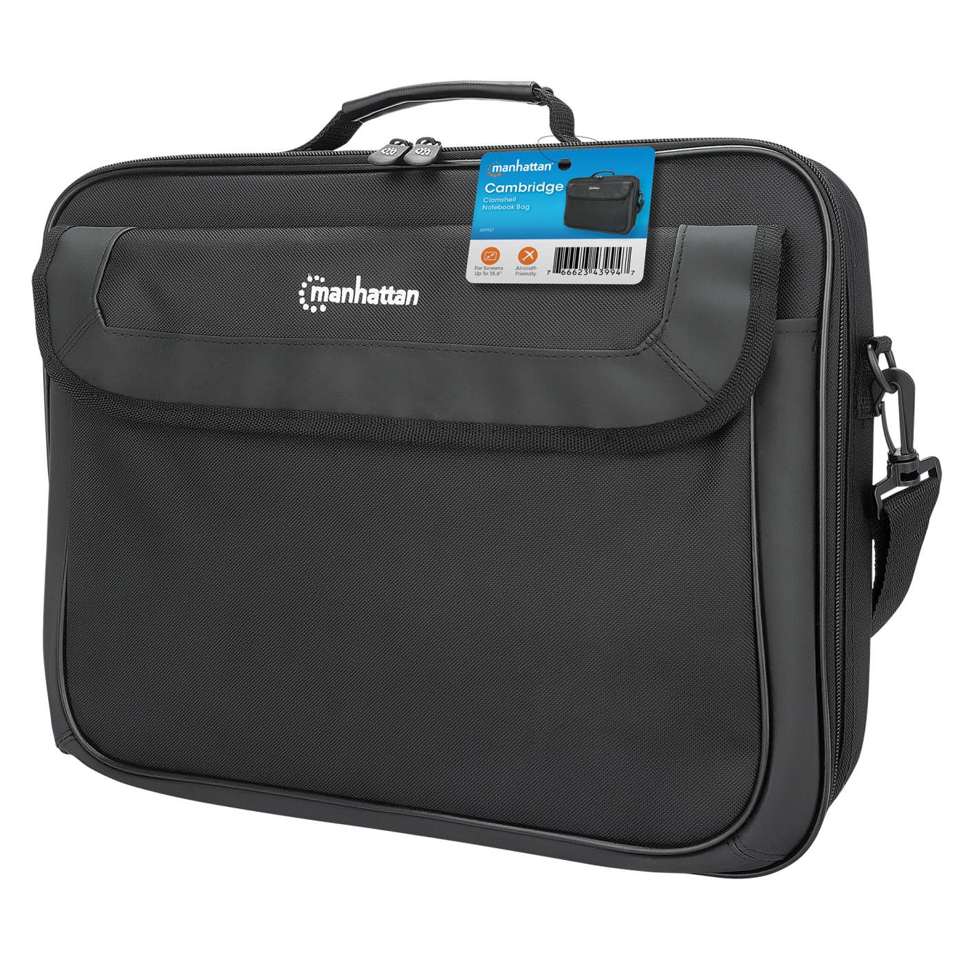 Manhattan Cambridge Clamshell Laptop Bag 15.6