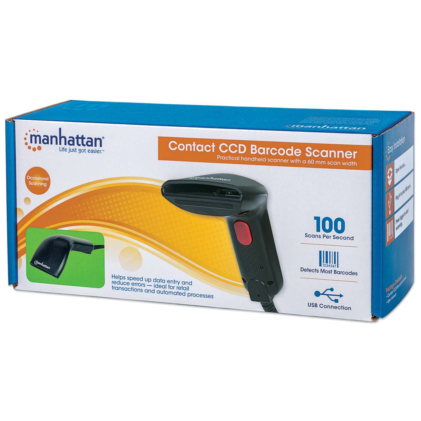 Manhattan Contact CCD Barcode Scanner (178488) – Manhattan