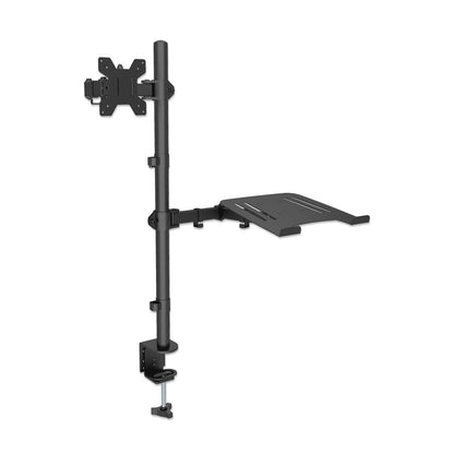 Desktop Combo Mount with Monitor Arm and Laptop Stand Image 3