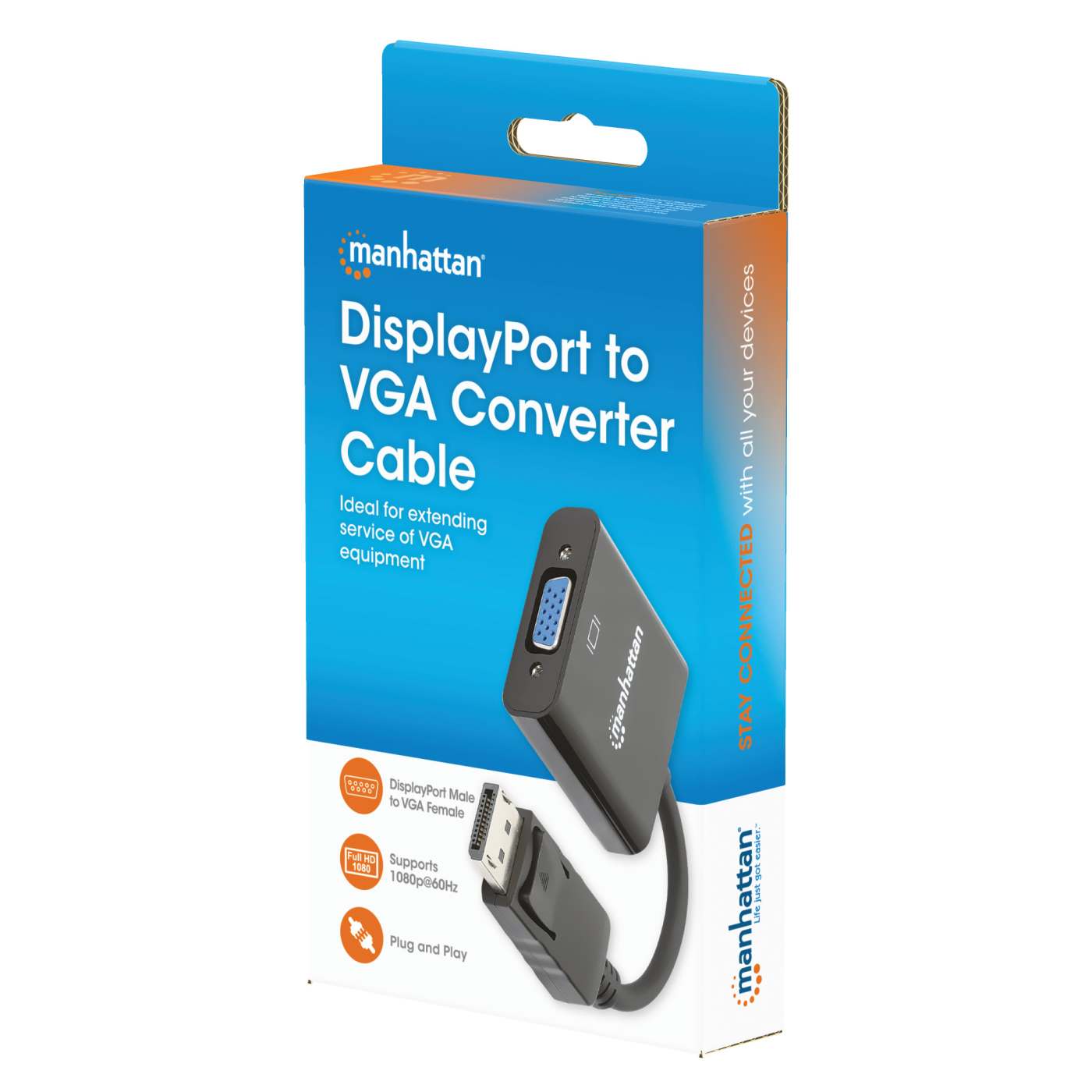 DisplayPort to VGA Converter Cable Packaging Image 2