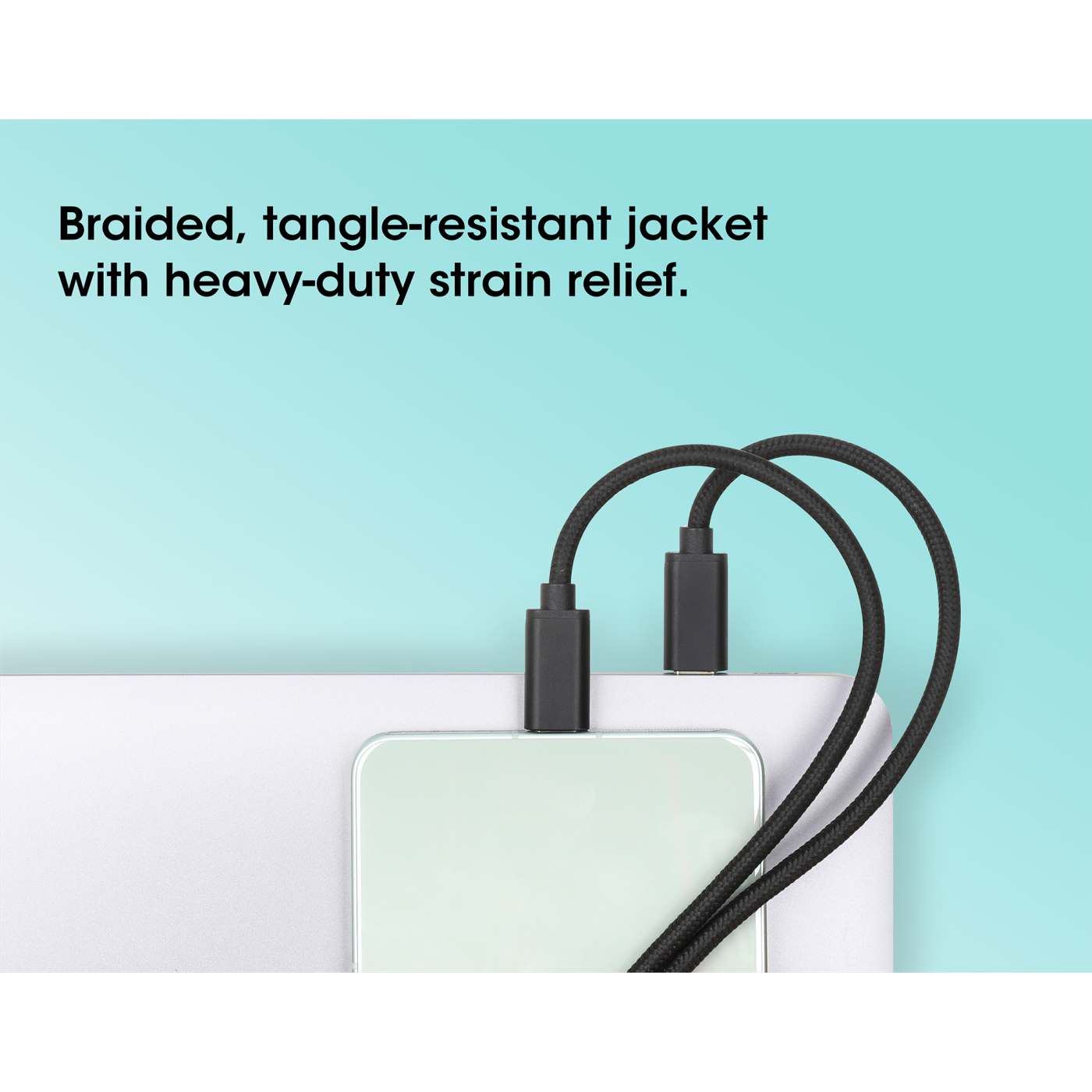 Dual USB-C Charging Cable 100 W, 2 m (7 ft.) Image 9