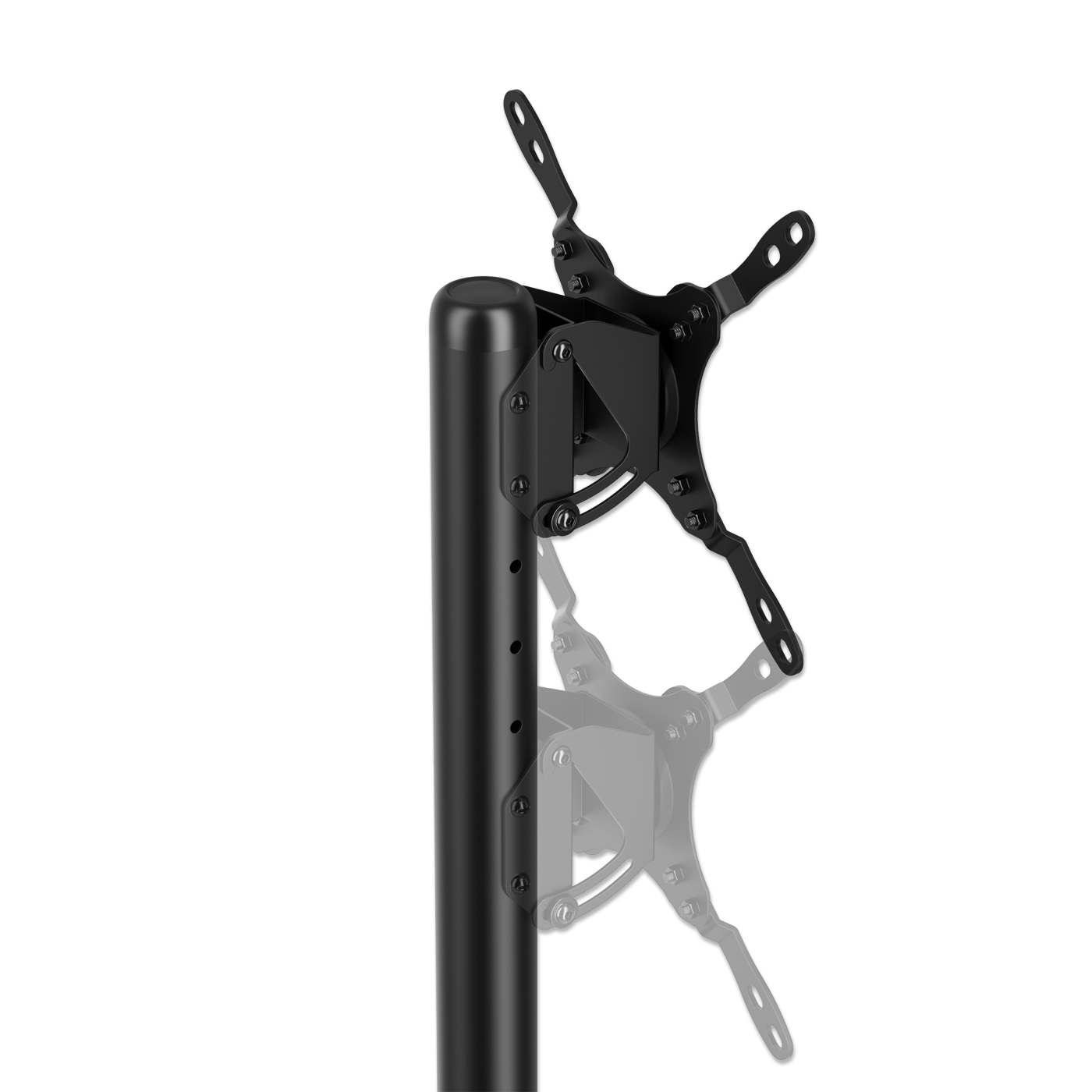 Economy Compact Height-Adjustable TV Cart, for 13" to 50" Displays Image 10