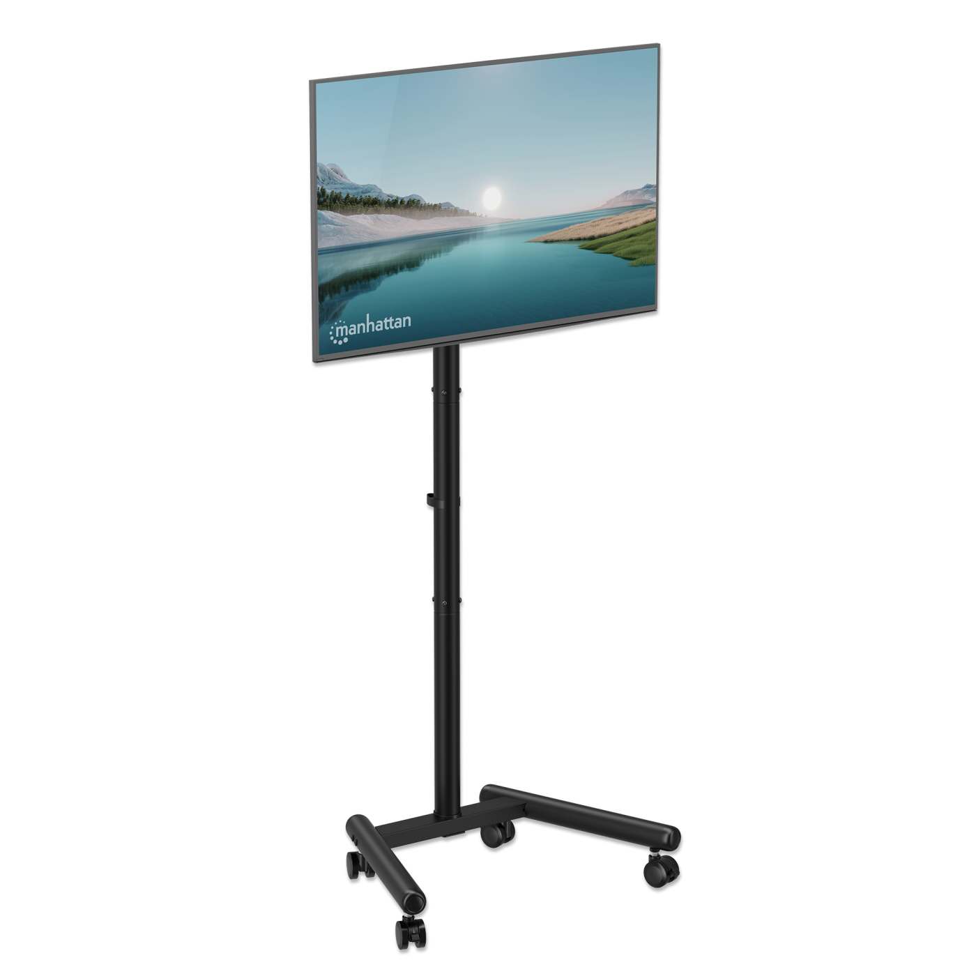 Economy Compact Height-Adjustable TV Cart, for 13" to 50" Displays Image 5