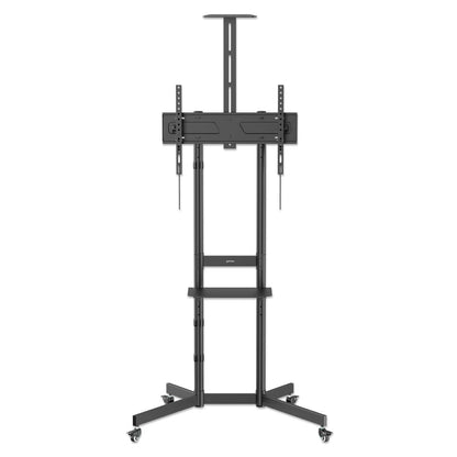 Economy Height-Adjustable Multimedia TV Cart, for 37" to 70" Displays Image 3