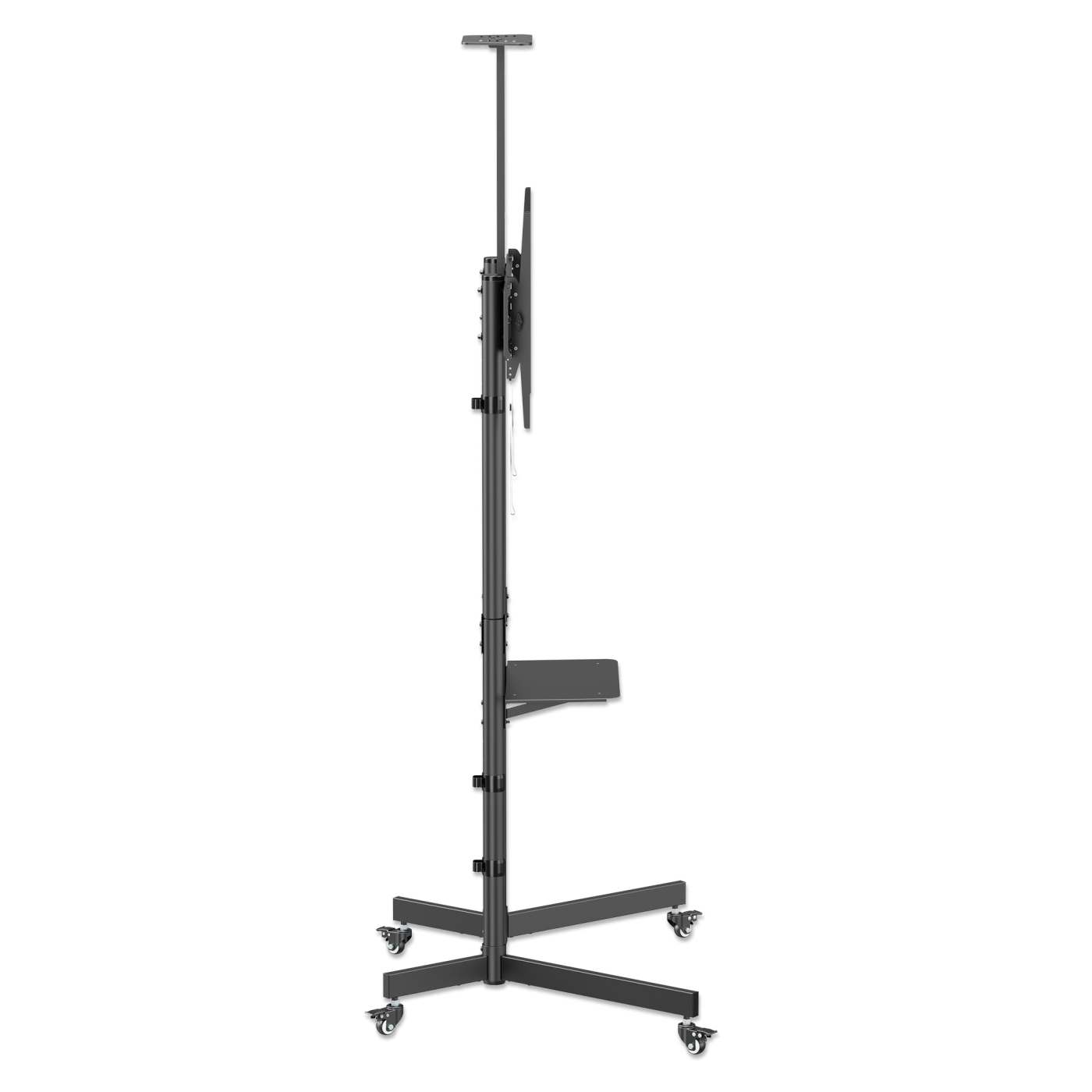 Economy Height-Adjustable Multimedia TV Cart, for 37" to 70" Displays Image 8