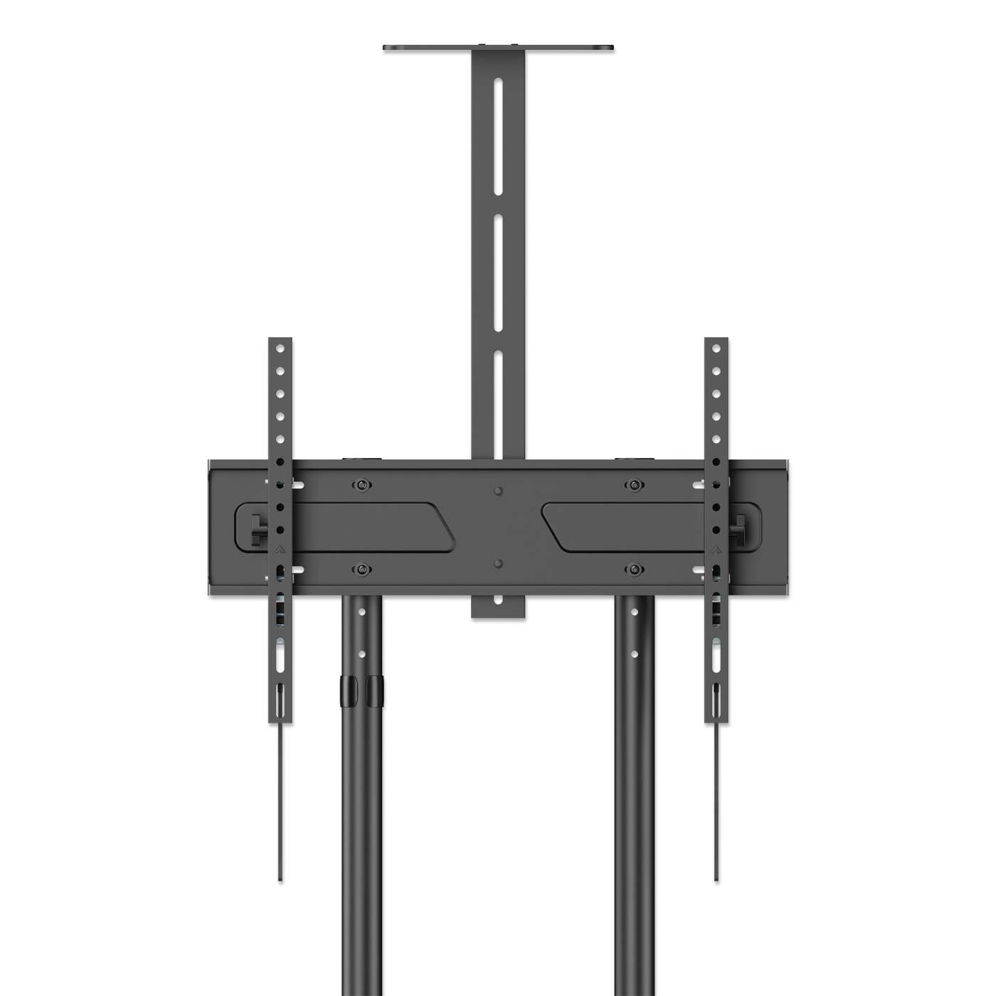 Economy Height-Adjustable Multimedia TV Cart, for 37" to 70" Displays Image 9