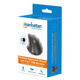 Ergonomic Wireless Mouse with 2-in-1 USB Receiver Packaging Image 2