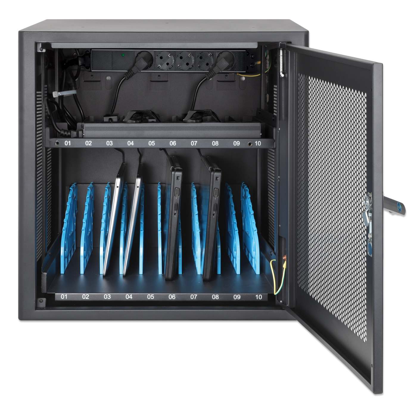 EU 10-Bay AC Desktop Charging Cabinet Image 12