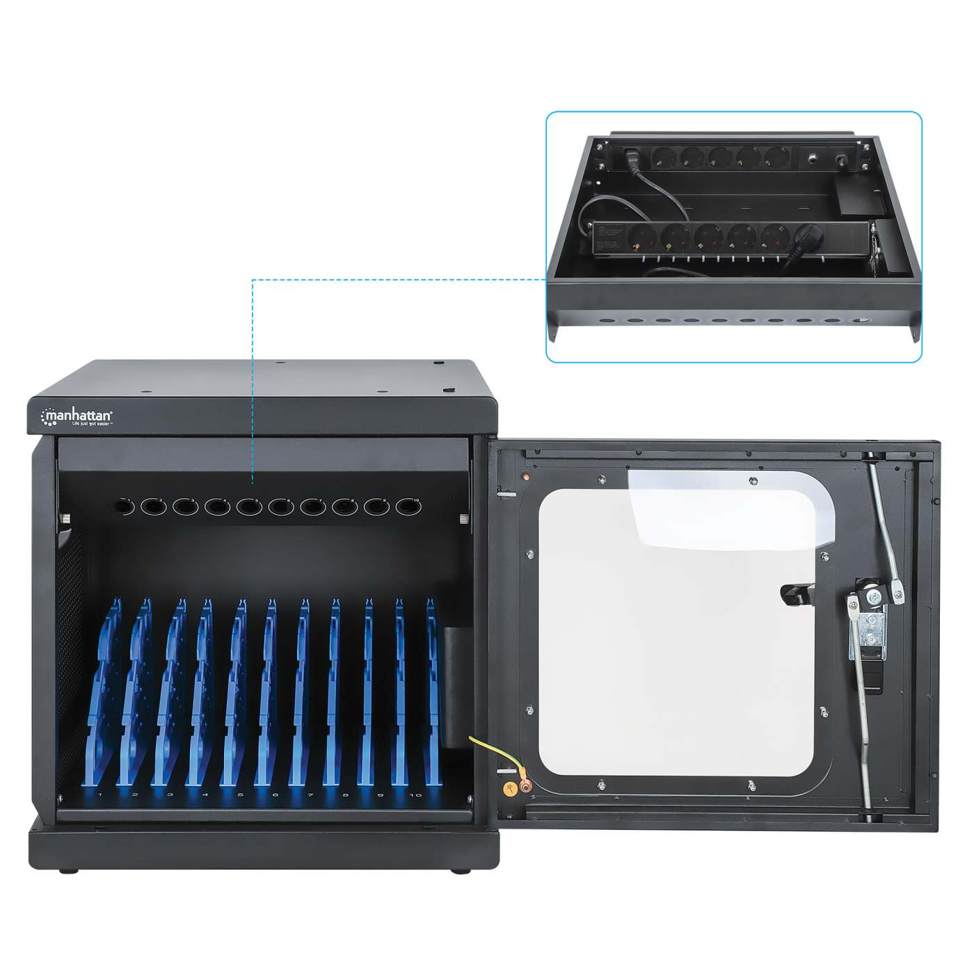 EU 10-Port AC Charging Cabinet Image 10