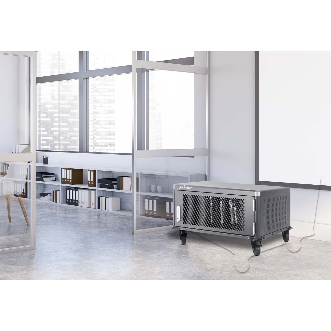 EU 20-Bay AC Charging Cart Image 6