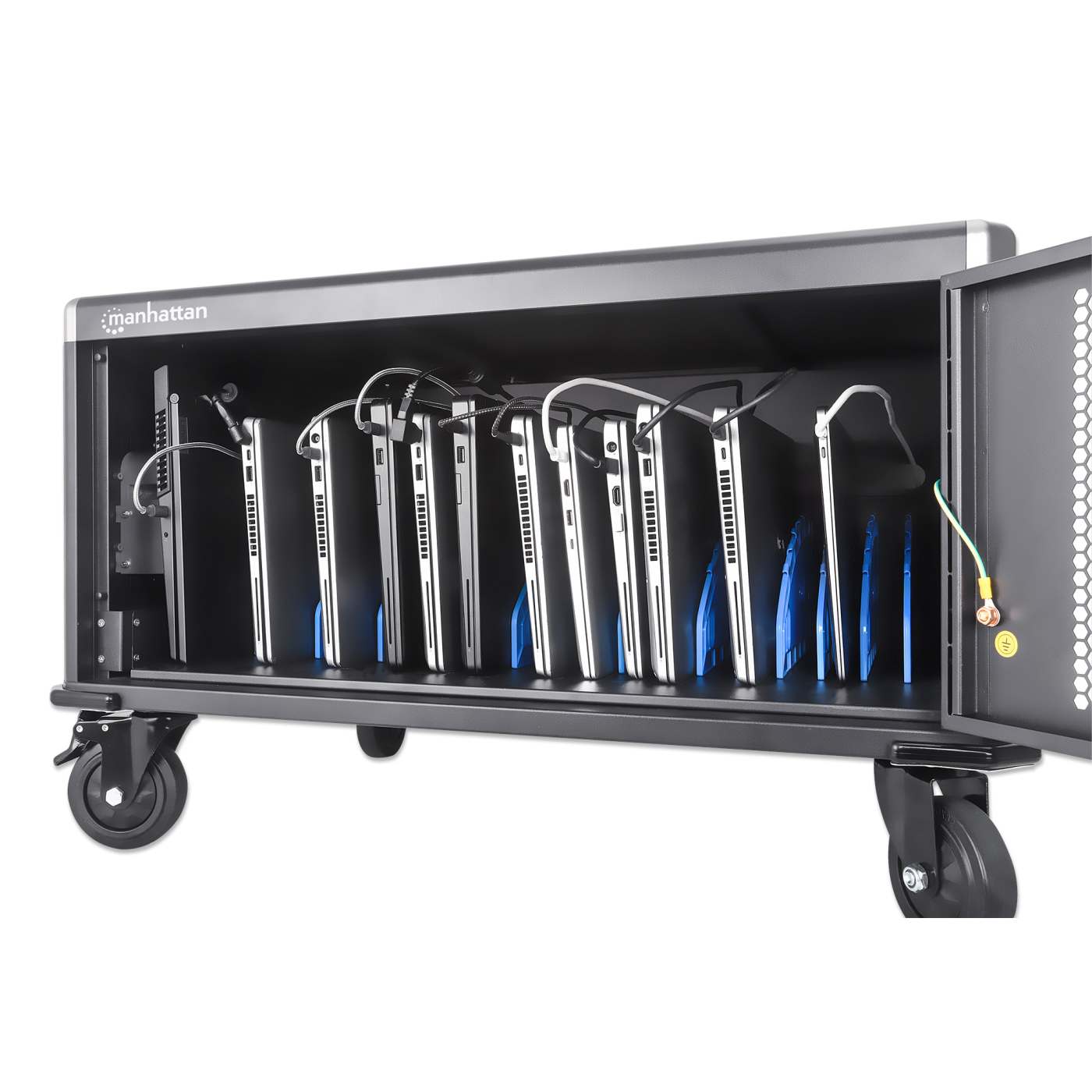 EU 20-Bay AC Charging Cart Image 9