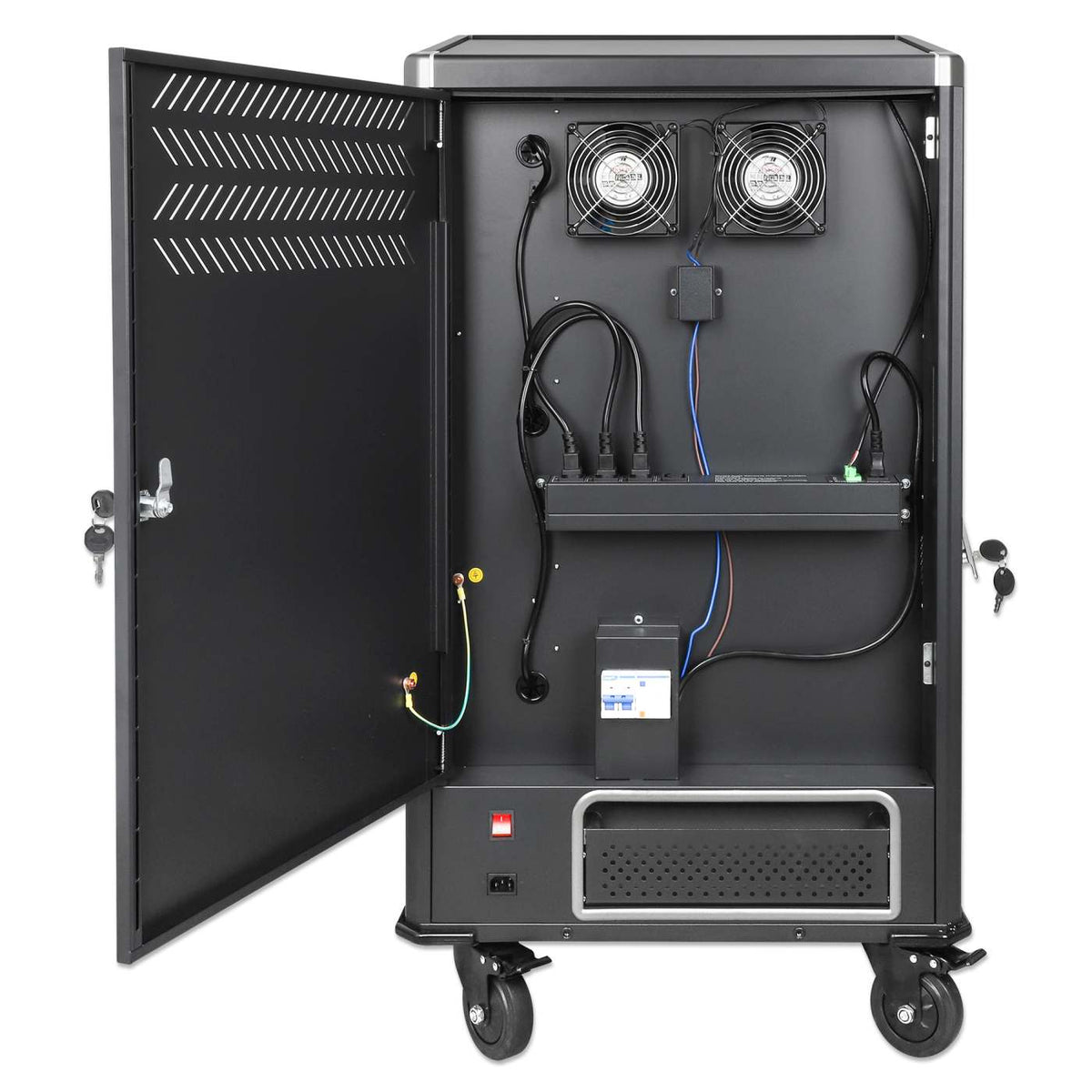 EU 30-Bay AC Charging Cart Image 11