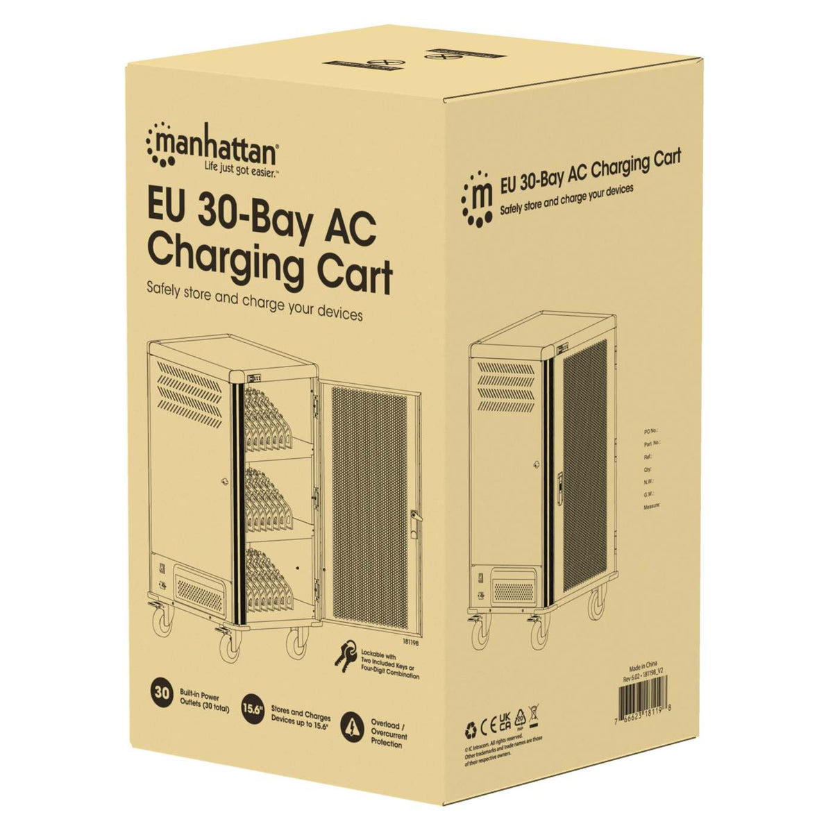EU 30-Bay AC Charging Cart Packaging Image 2