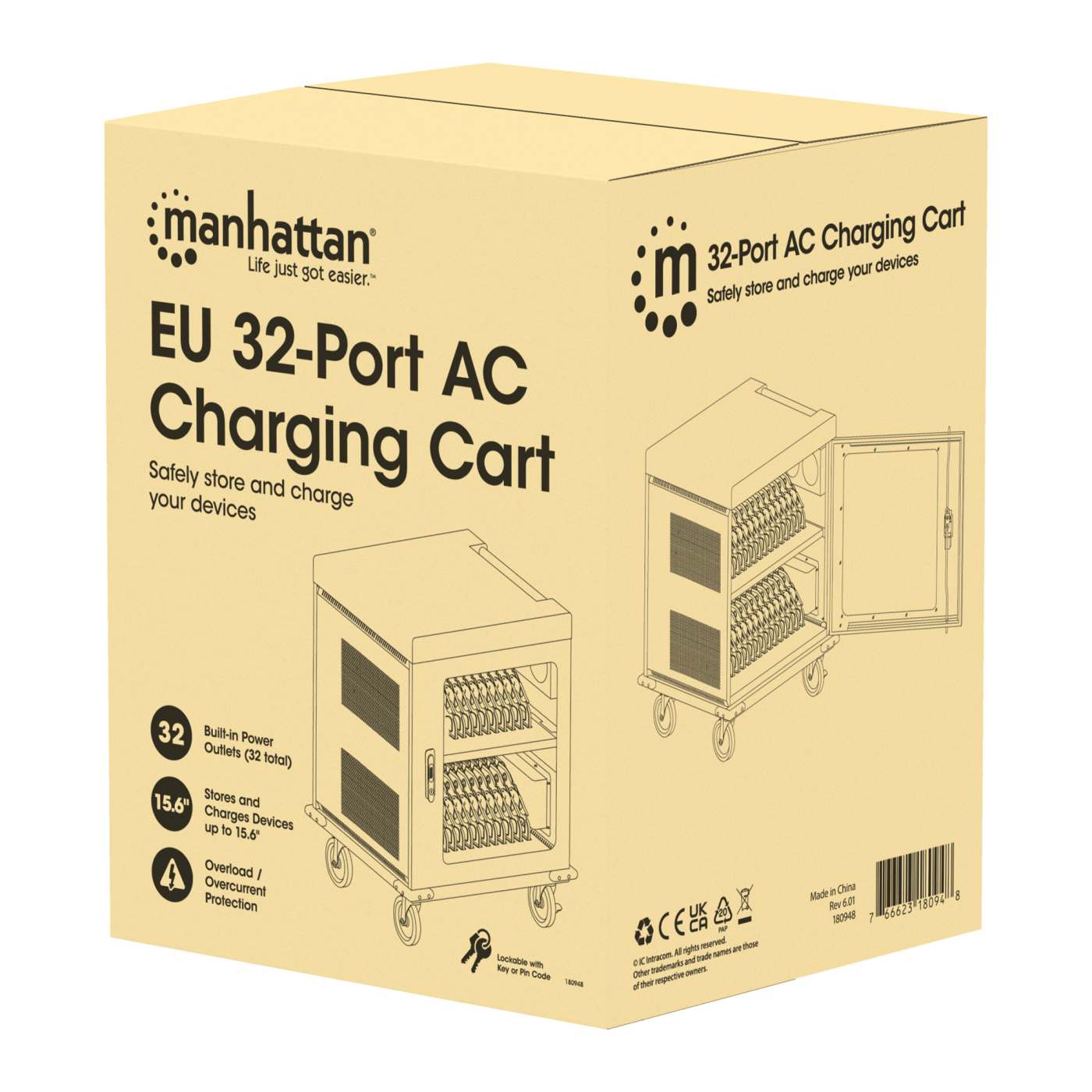 EU 32-Port AC Charging Cart Packaging Image 2