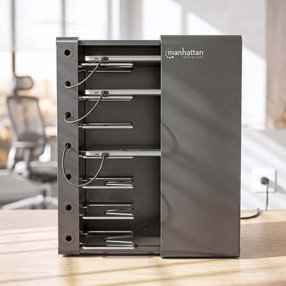 EU 7-Bay AC Desktop Charging Cabinet Image 8