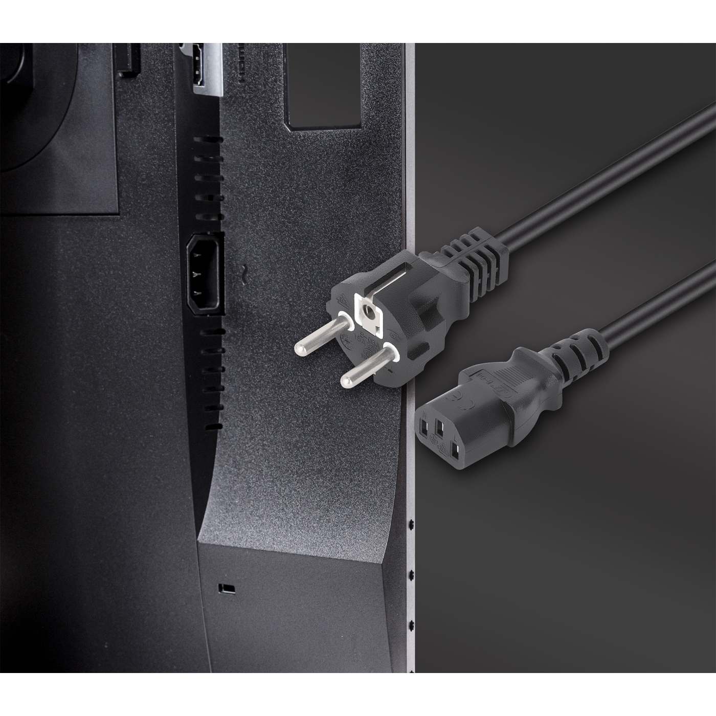 EU Power Cable C13 to CEE 7/7, 1.8 m Image 6