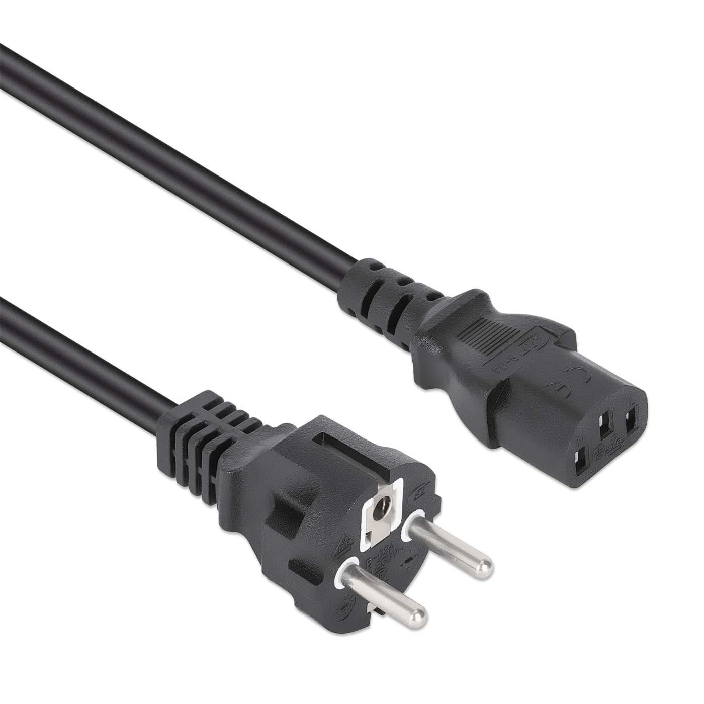 EU Power Cable C13 to CEE 7/7, 5 m Image 2
