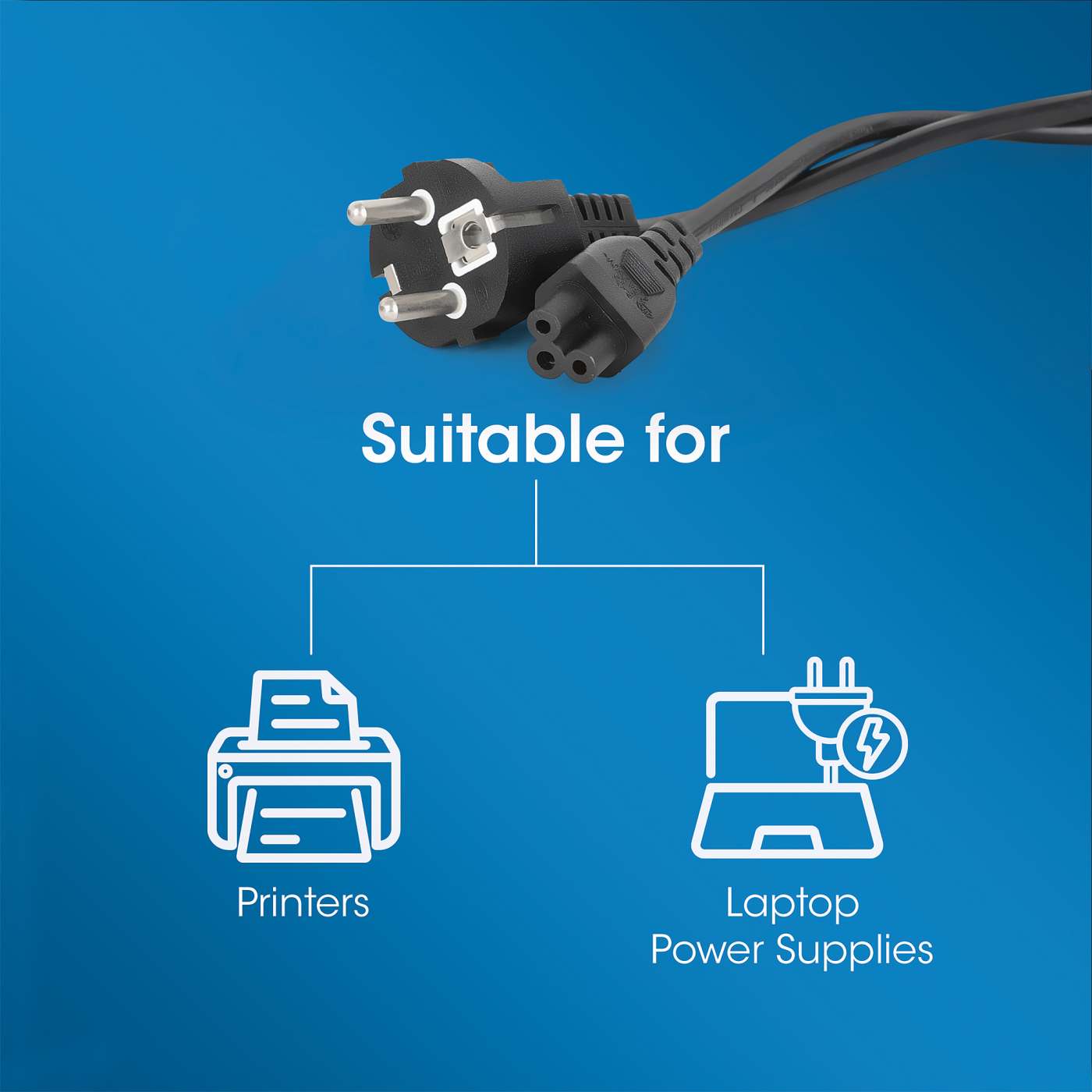 EU Power Cable C5 to CEE 7/7, 1.8 m Image 8
