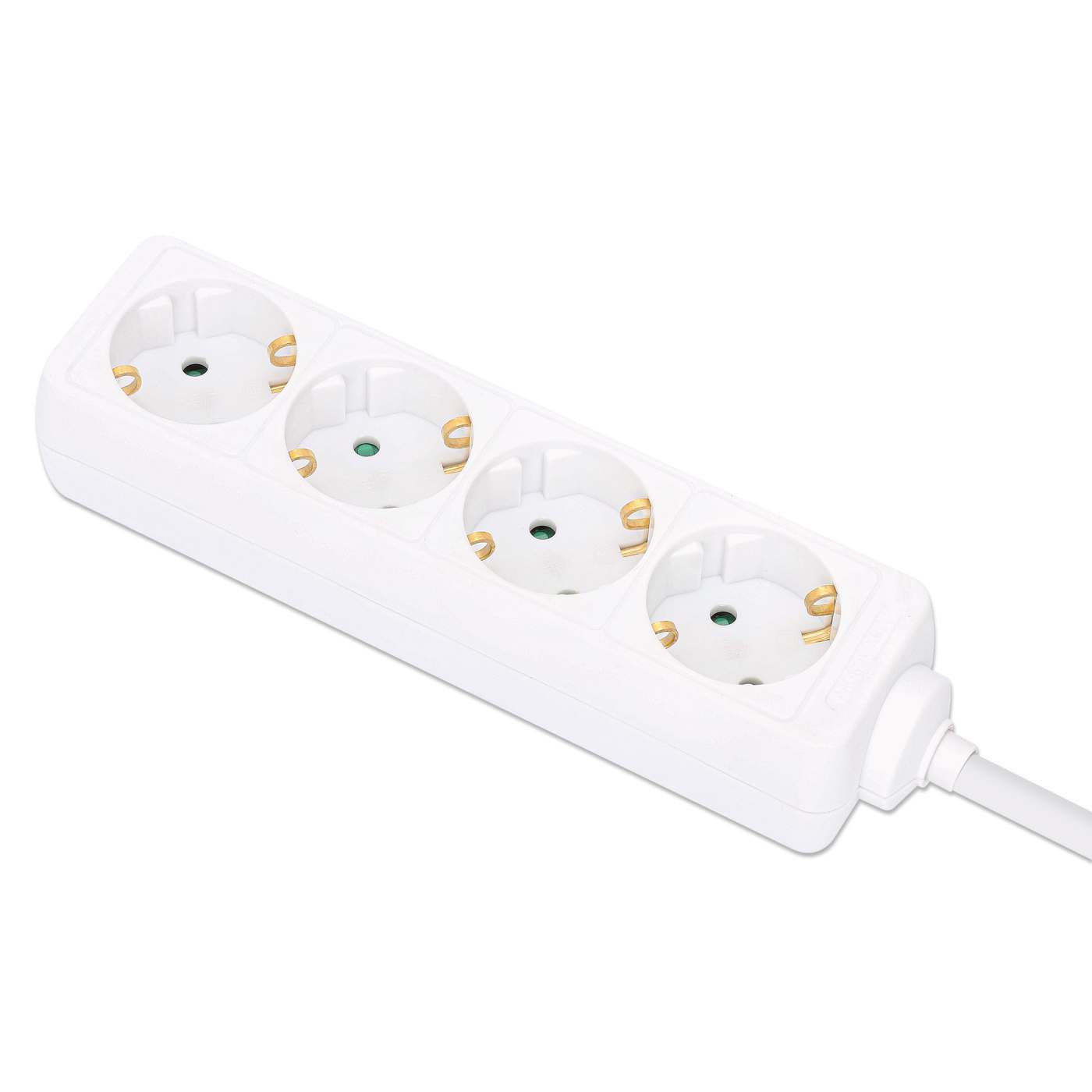 EU Power Strip with 4 Outlets Image 1