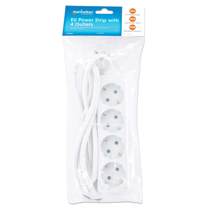 EU Power Strip with 4 Outlets Packaging Image 2