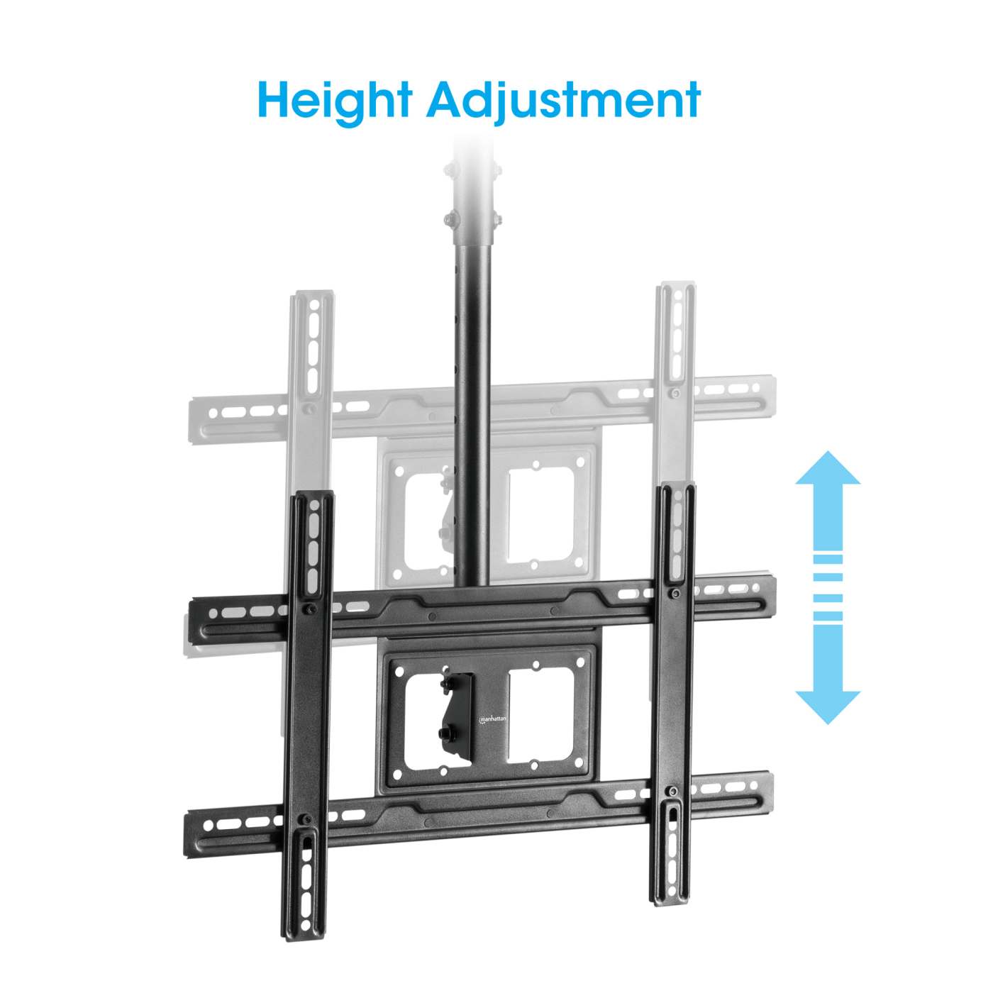 Full-Motion Height-Adjustable TV Ceiling Mount Image 8