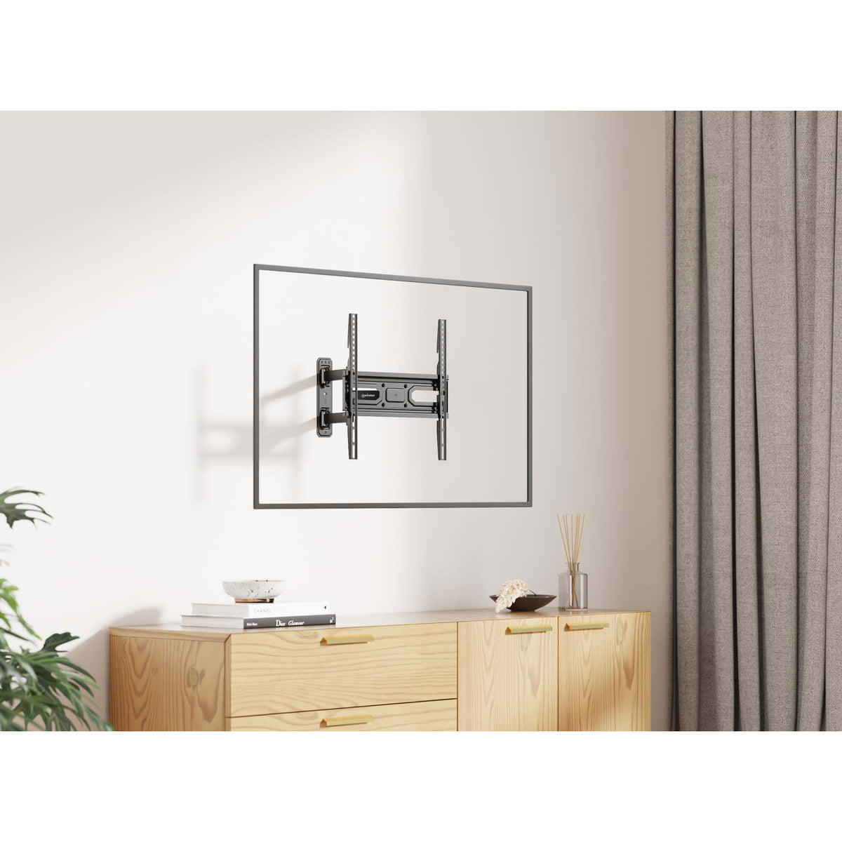 Full-Motion TV Wall Mount with Post-Leveling Adjustment, for 32" to 55" Displays Image 3