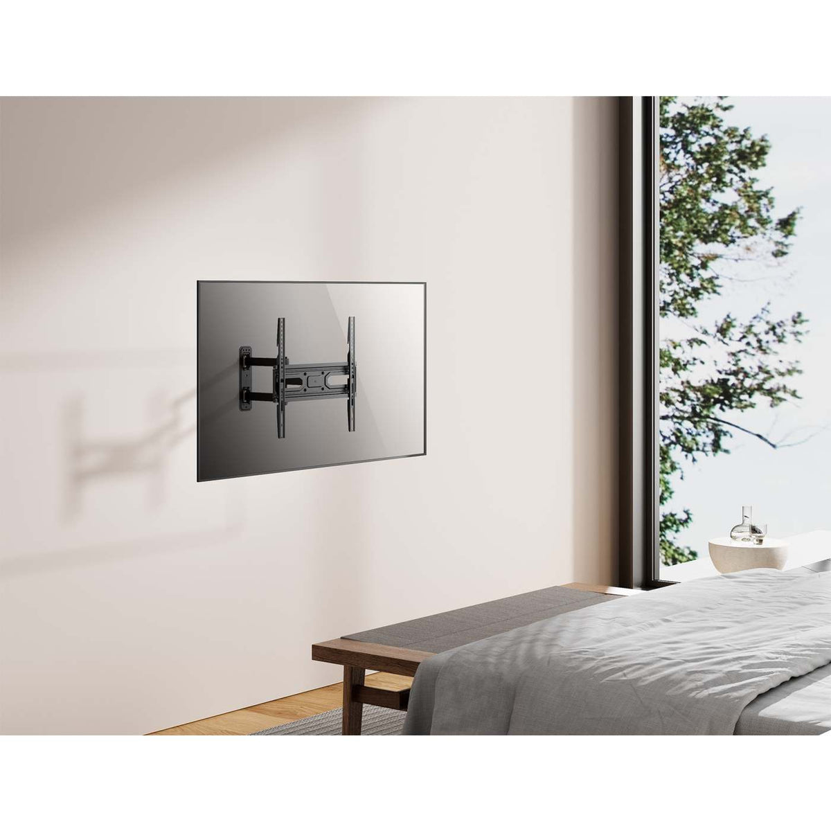 Full-Motion TV Wall Mount with Post-Leveling Adjustment, for 32" to 55" Displays Image 5