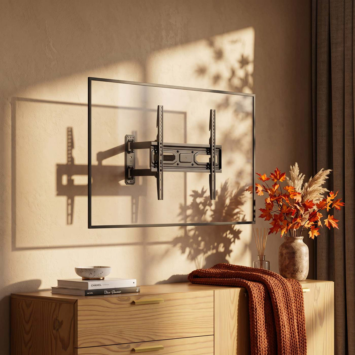 Full-Motion TV Wall Mount with Post-Leveling Adjustment, for 32" to 55" Displays Image 10