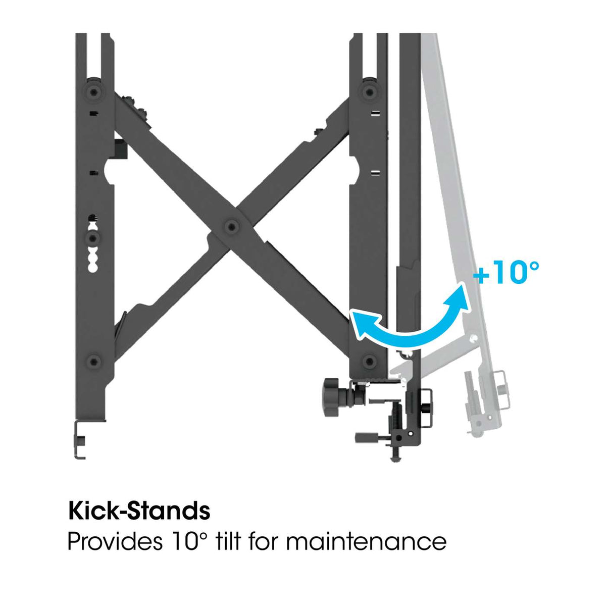 Full-Motion Video Wall Mount with Pop-Out Design, for 45" to 70" Displays Image 12
