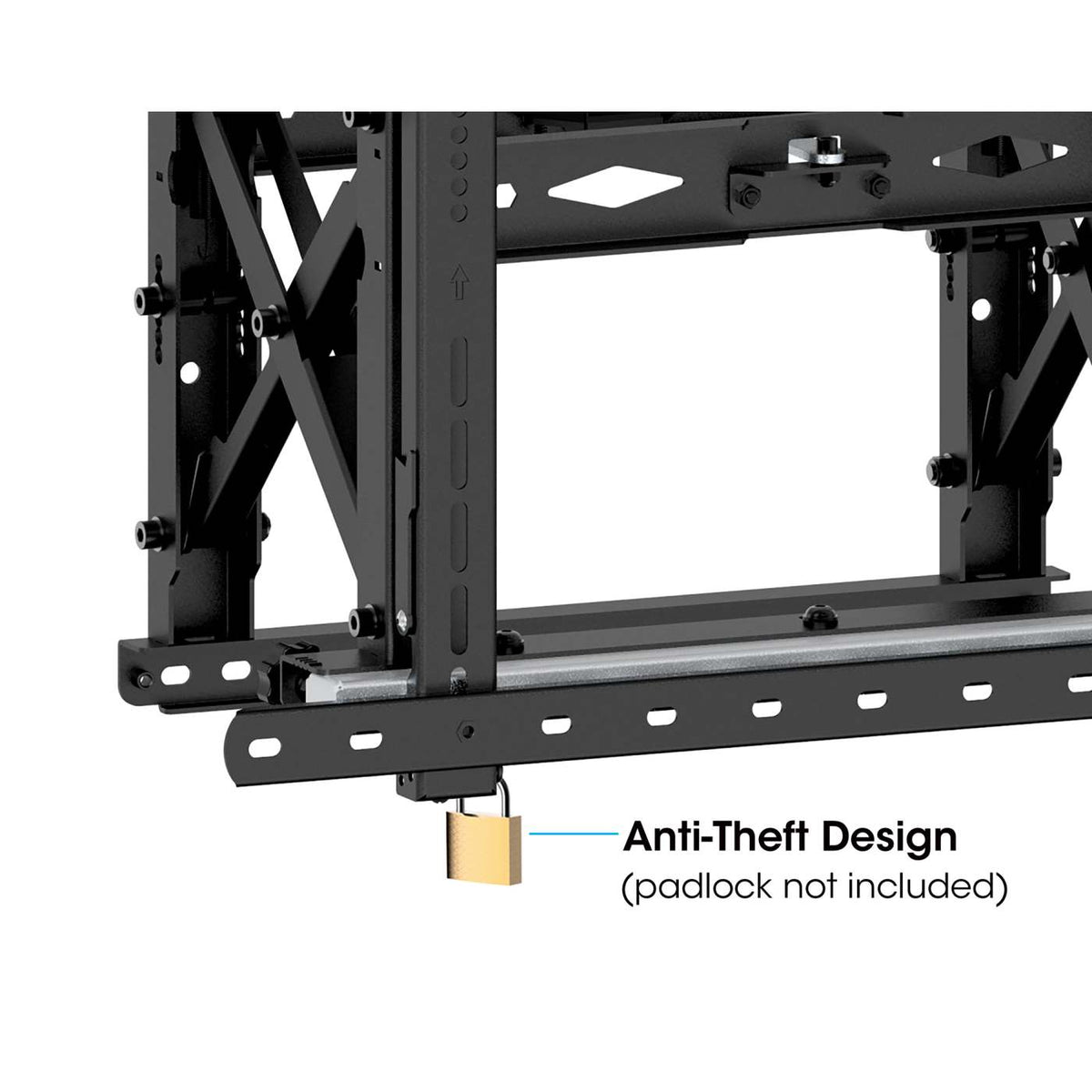 Full-Motion Video Wall Mount with Pop-Out Design, for 45" to 70" Displays Image 5