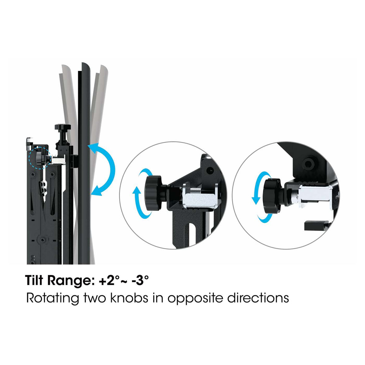 Full-Motion Video Wall Mount with Pop-Out Design, for 45" to 70" Displays Image 7