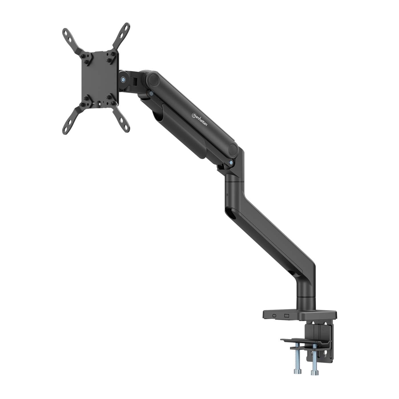 Heavy-Duty Aluminum Mechanical Spring Single Monitor Desk Mount Image 1