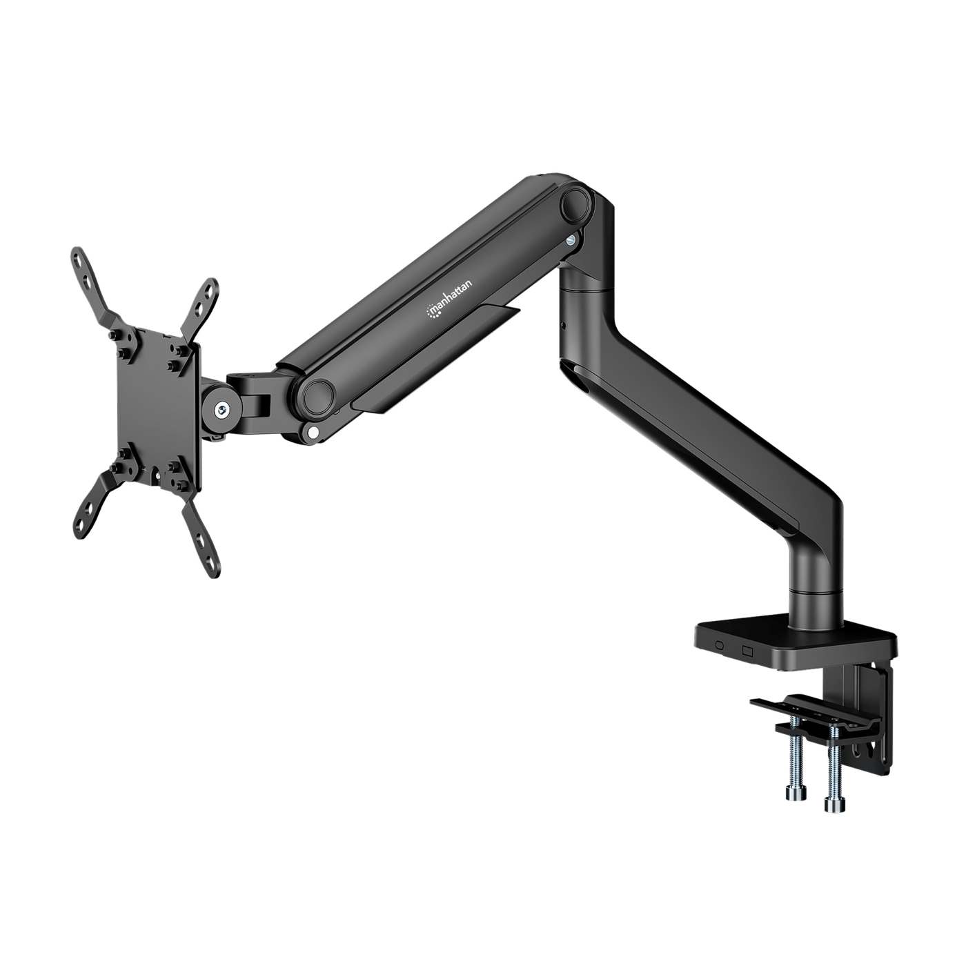 Heavy-Duty Aluminum Mechanical Spring Single Monitor Desk Mount Image 8