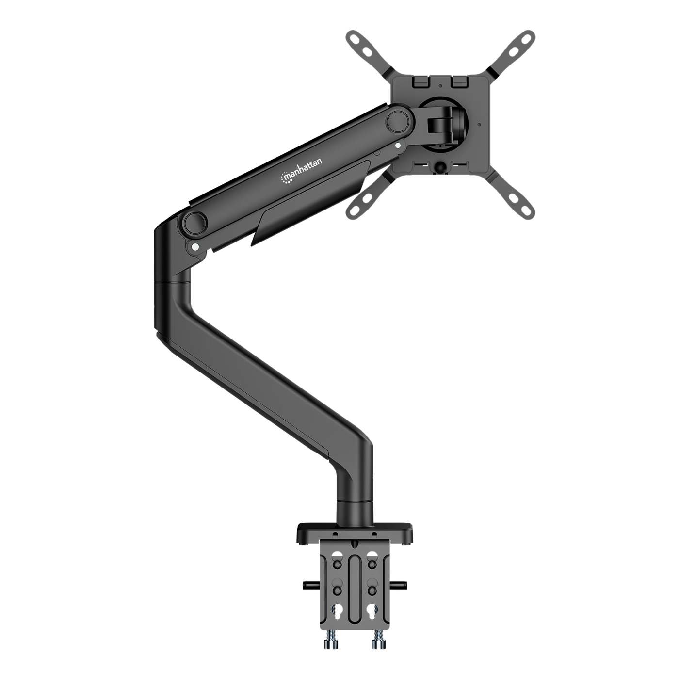 Heavy-Duty Aluminum Mechanical Spring Single Monitor Desk Mount Image 10