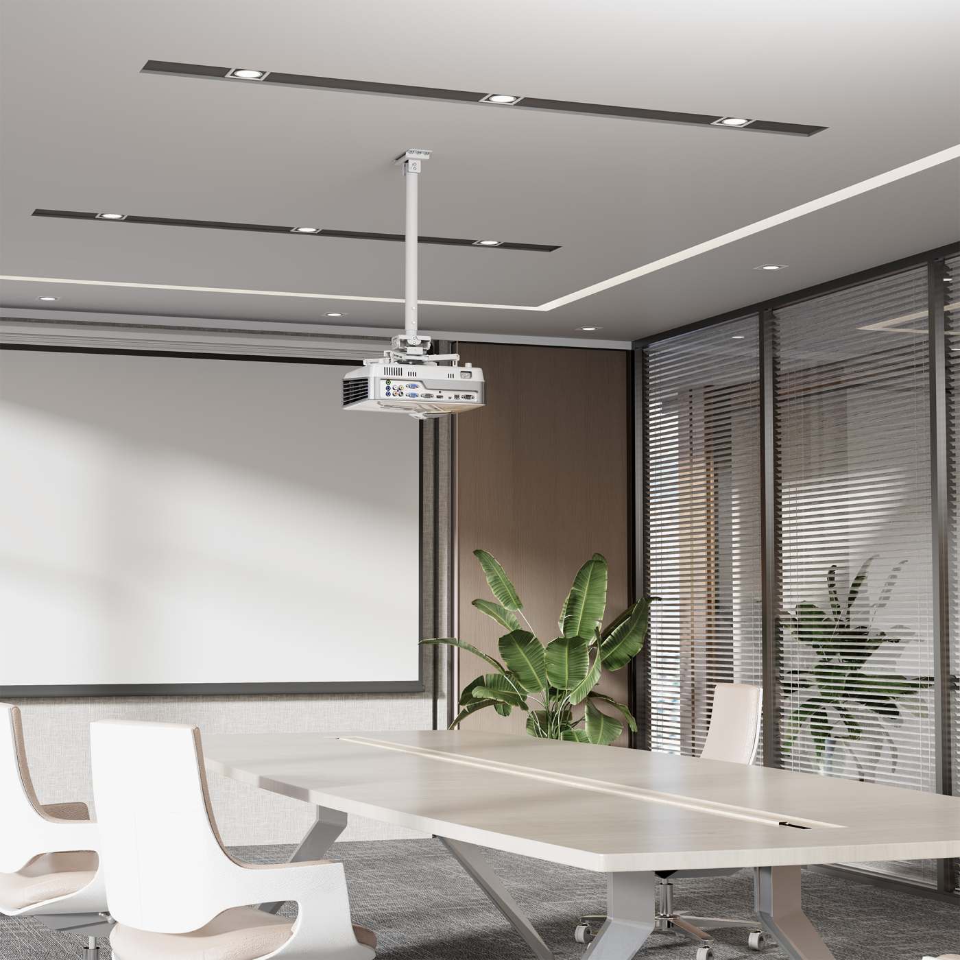 Heavy-Duty Height-Adjustable Projector Ceiling Mount (462686