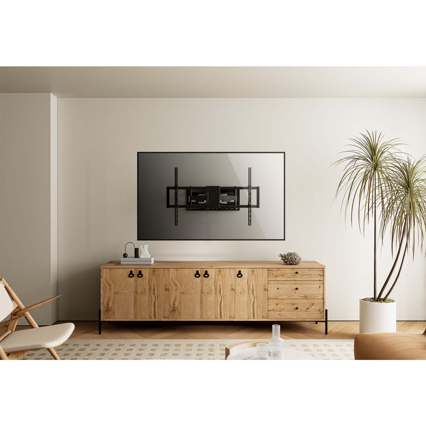 Heavy-Duty Large-Screen Full-Motion TV Wall Mount Image 14