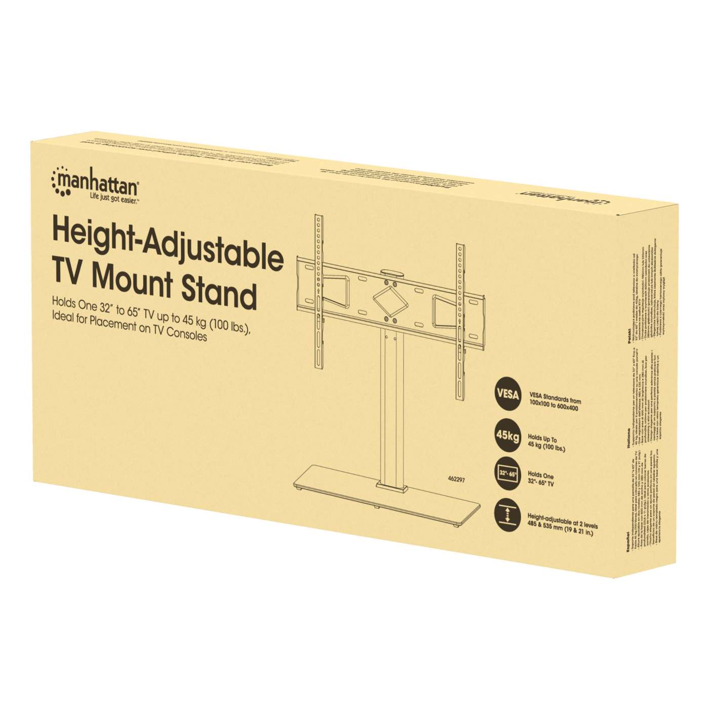 Manhattan Height-Adjustable TV Mount Desktop Stand (462297