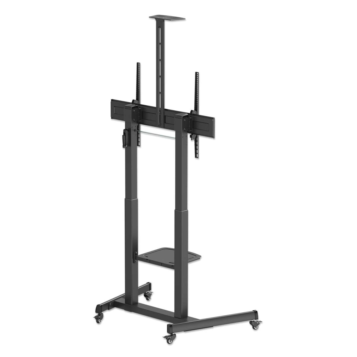 Large-Screen Multimedia TV Cart with Tool-Free Height Adjustment, for 60" to 120" Displays Image 8