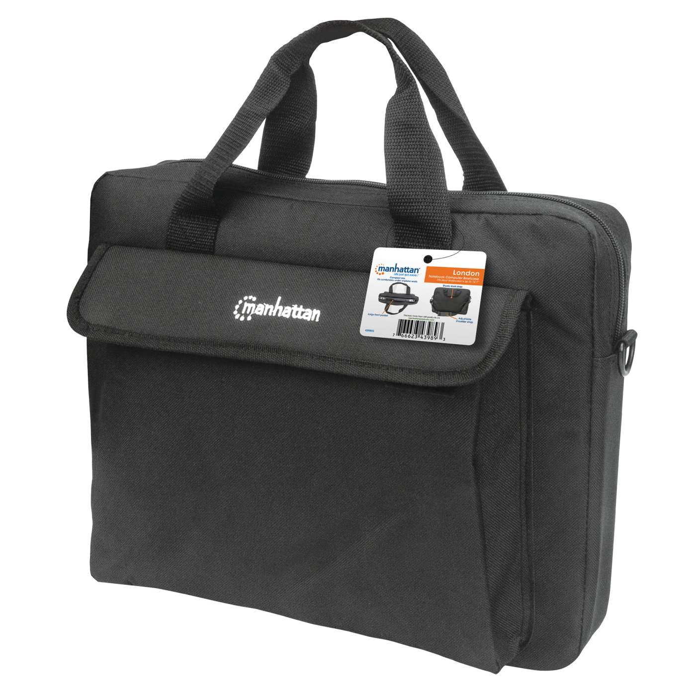 London Laptop Briefcase 14.1" Packaging Image 2