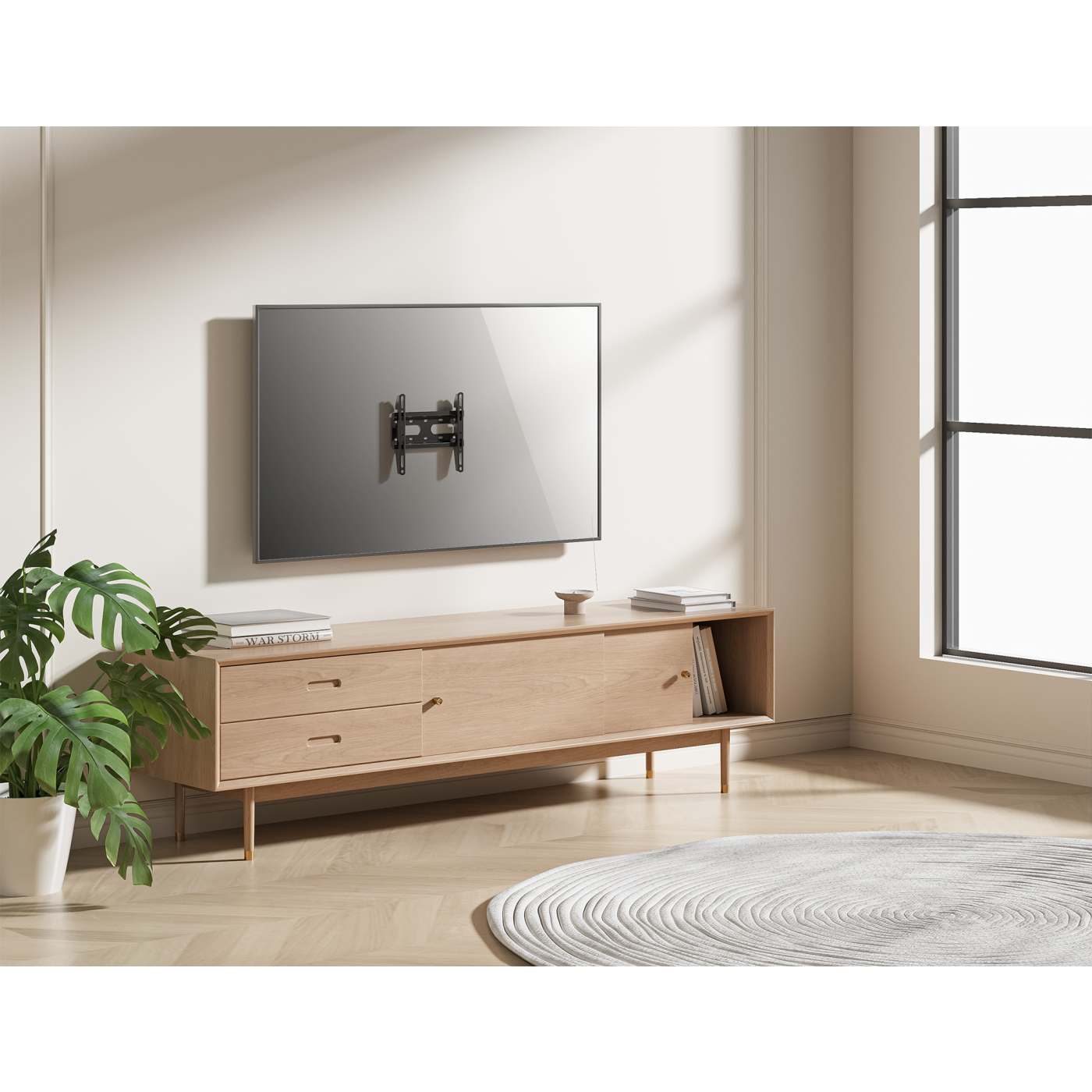 Low-Profile Fixed TV Wall Mount, for 23