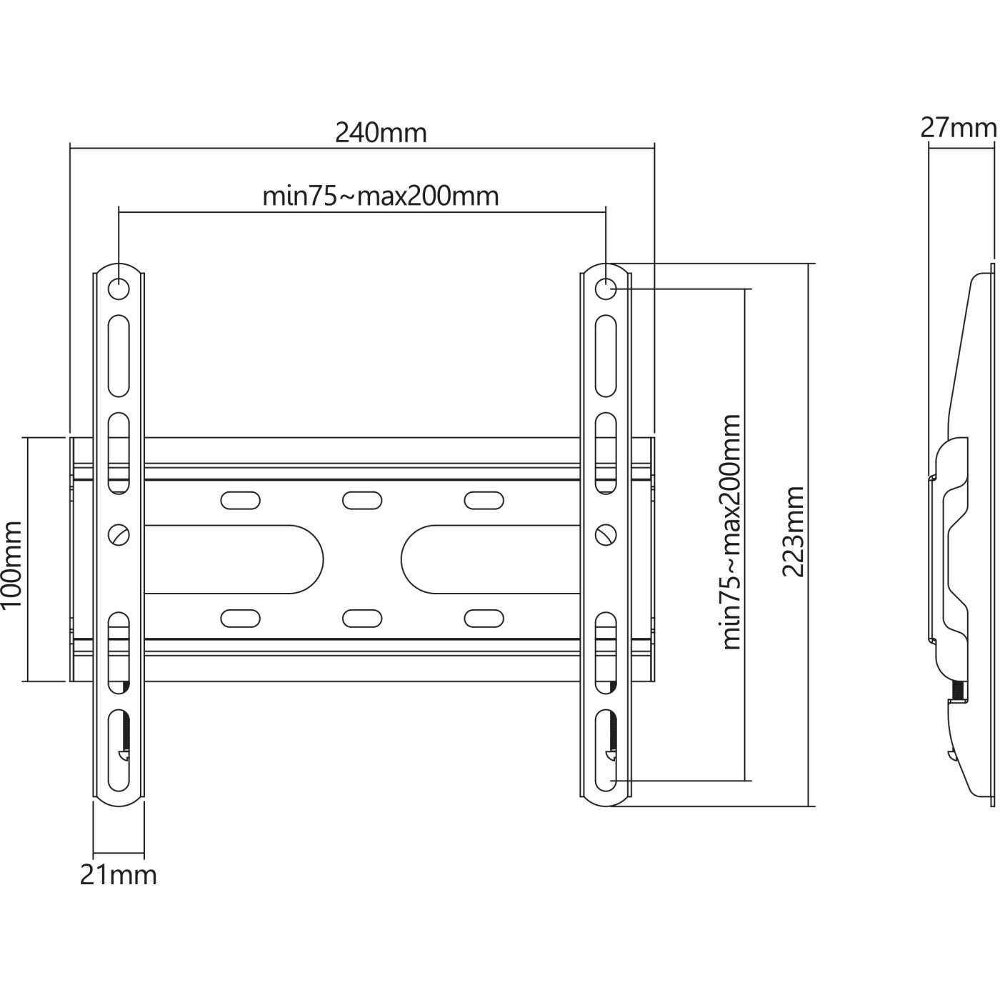 Low-Profile Fixed TV Wall Mount Image 10