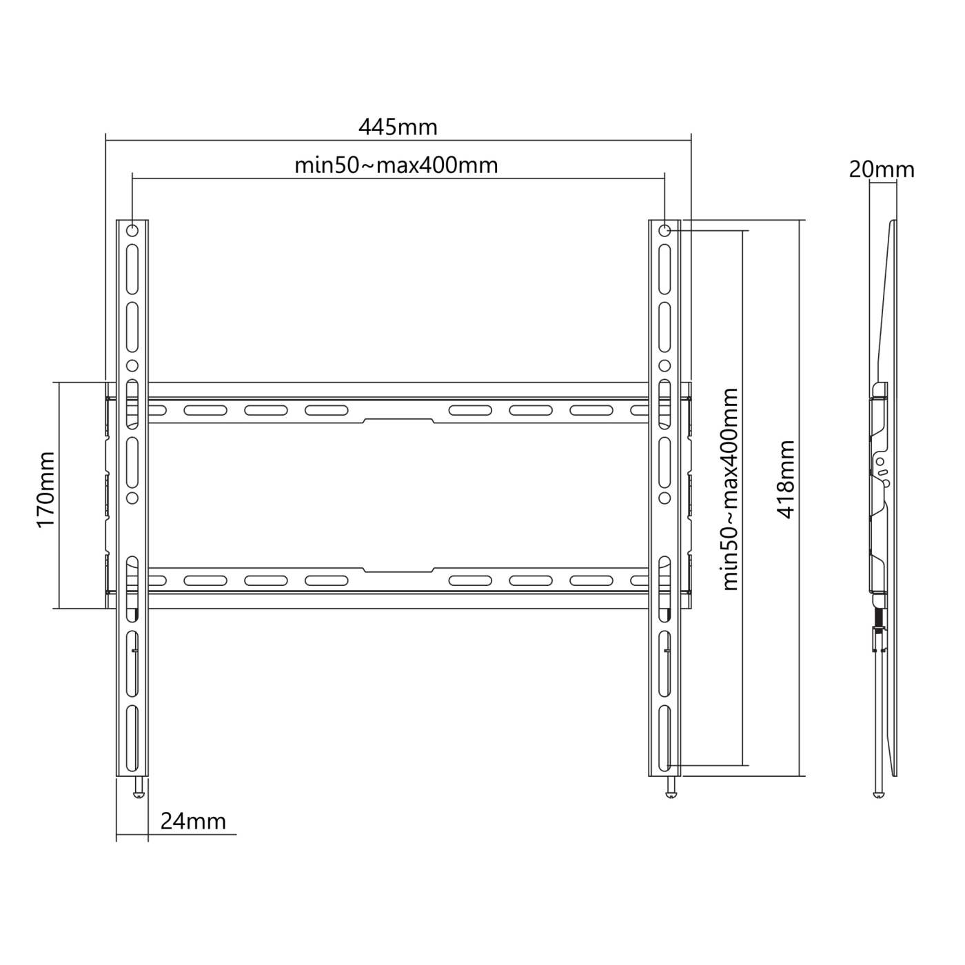 Low-Profile Fixed TV Wall Mount Image 6