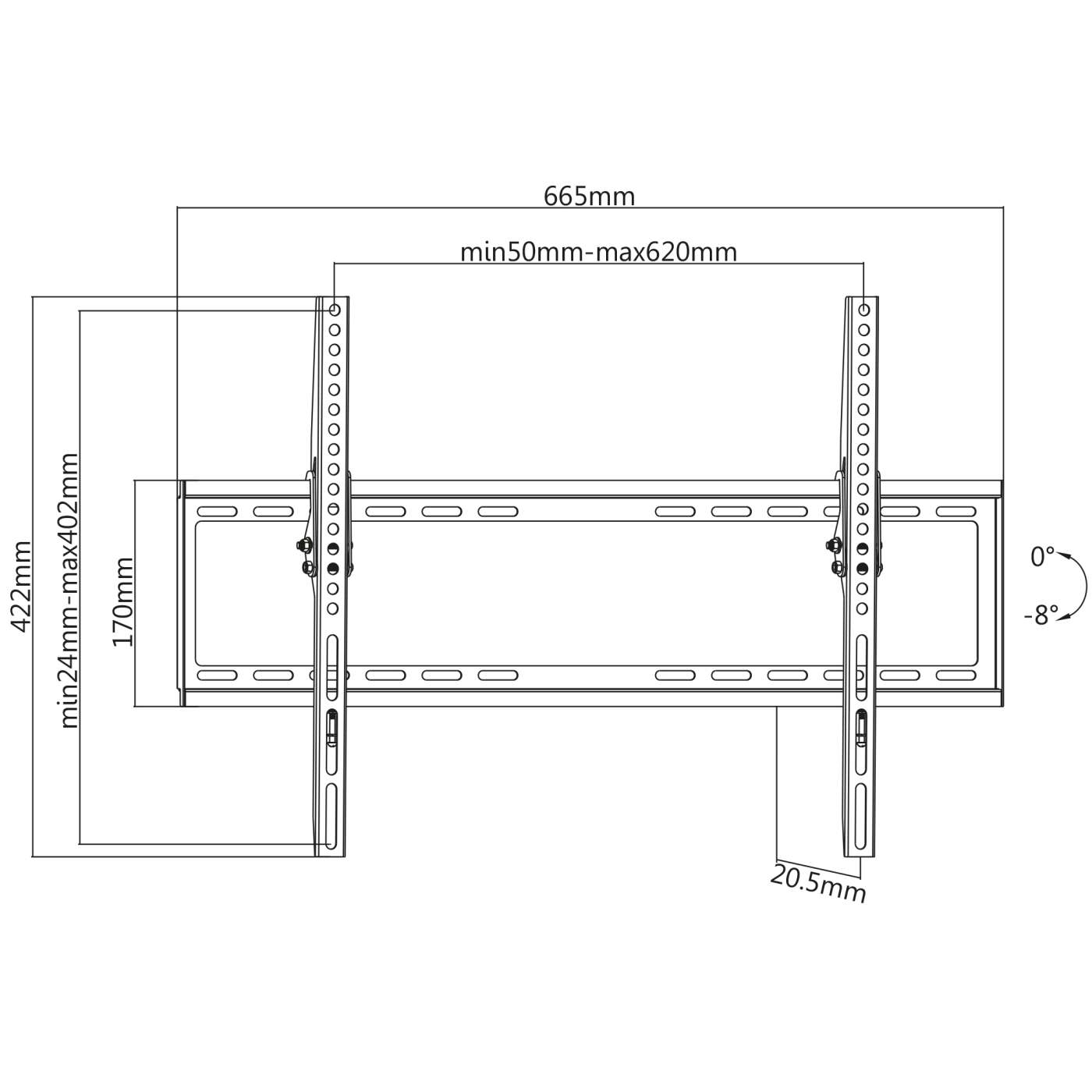 Low-Profile TV Tilting Wall Mount Image 8