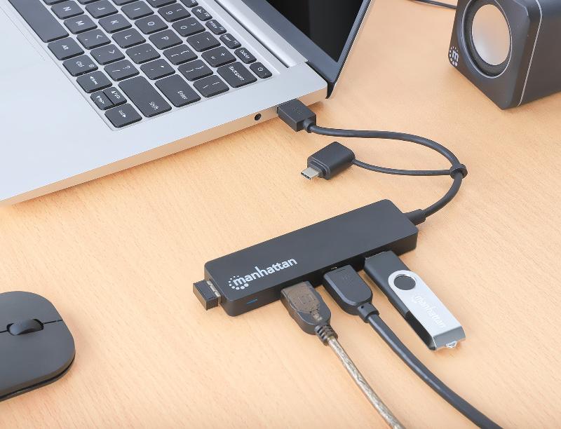 4-Port USB 3.0 Type-C / Type-A Combo Hub