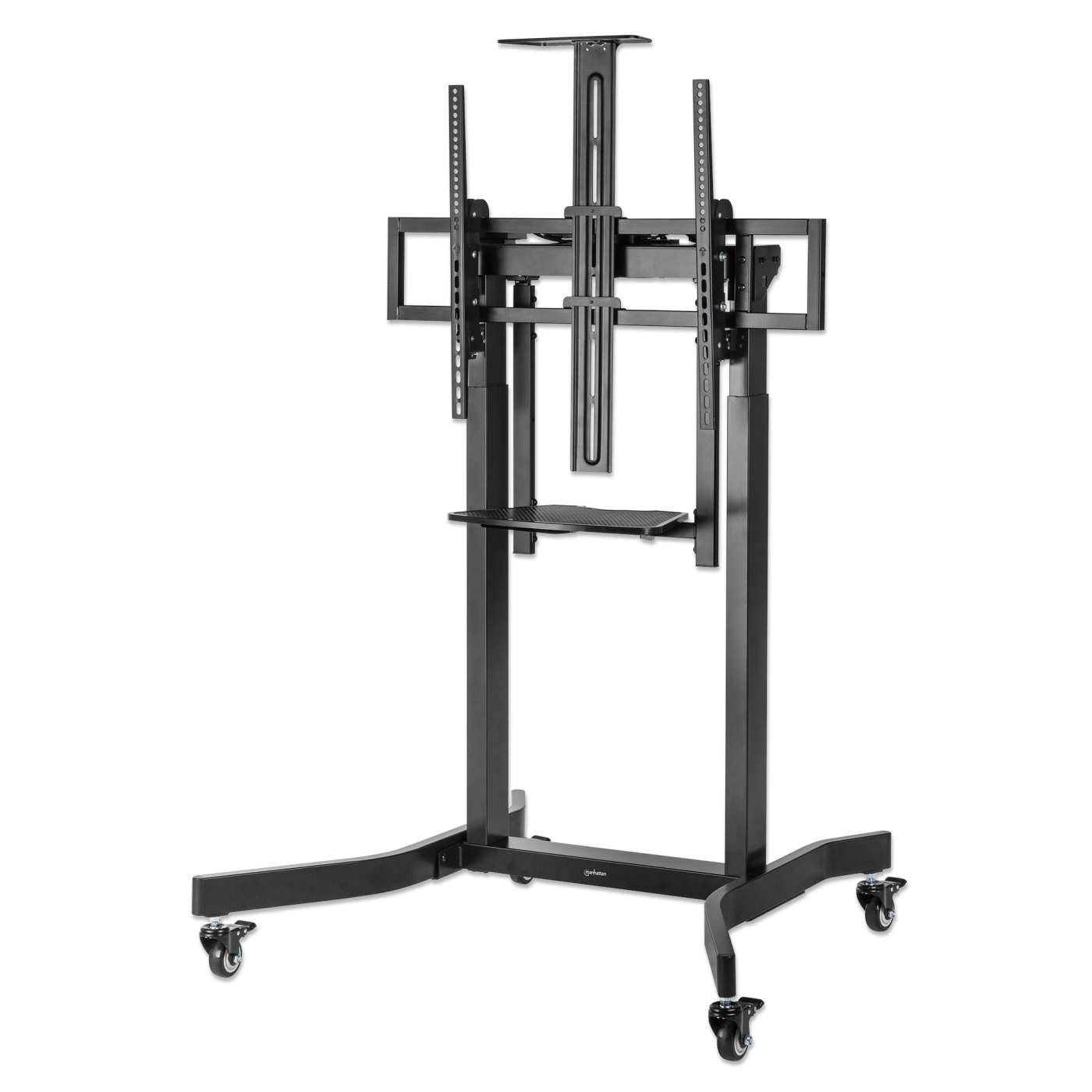 Motorized Height-Adjustable Multimedia TV Cart, for 55" to 100" Displays Image 1
