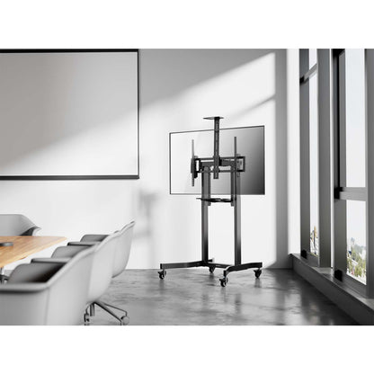 Motorized Height-Adjustable Multimedia TV Cart, for 55" to 100" Displays Image 2
