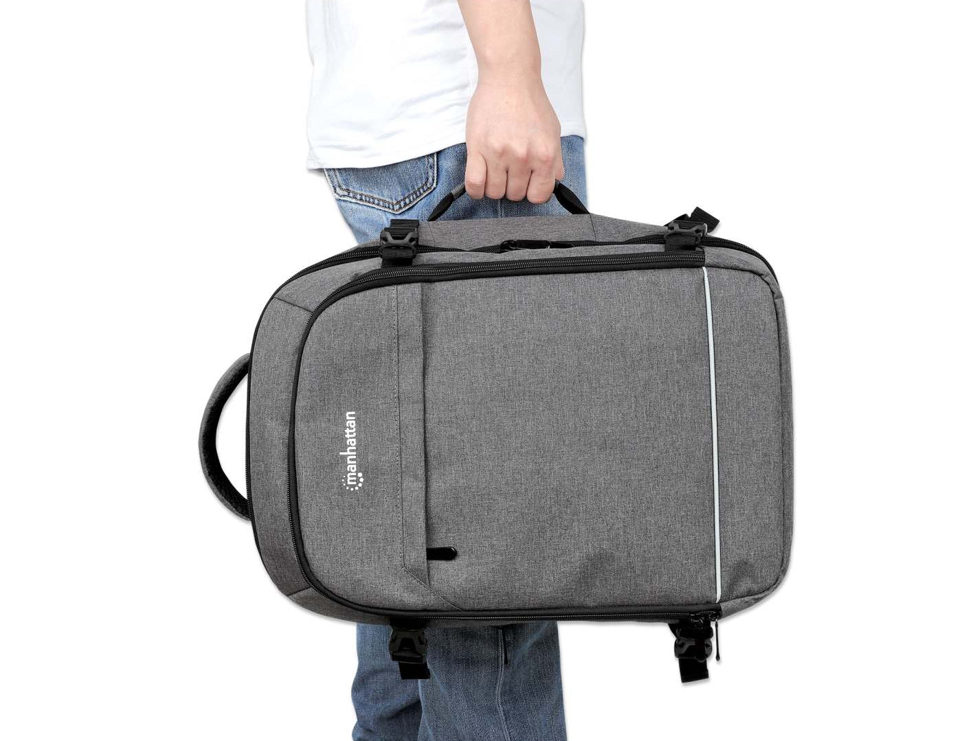 Load video: Rome Laptop Travel Backpack 17.3"