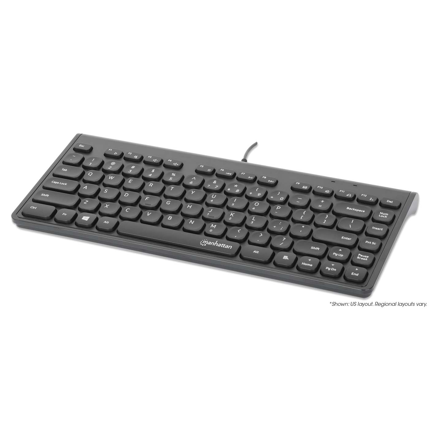 Manhattan Slim Wired USB Mini Keyboard (180702) – Manhattan Products