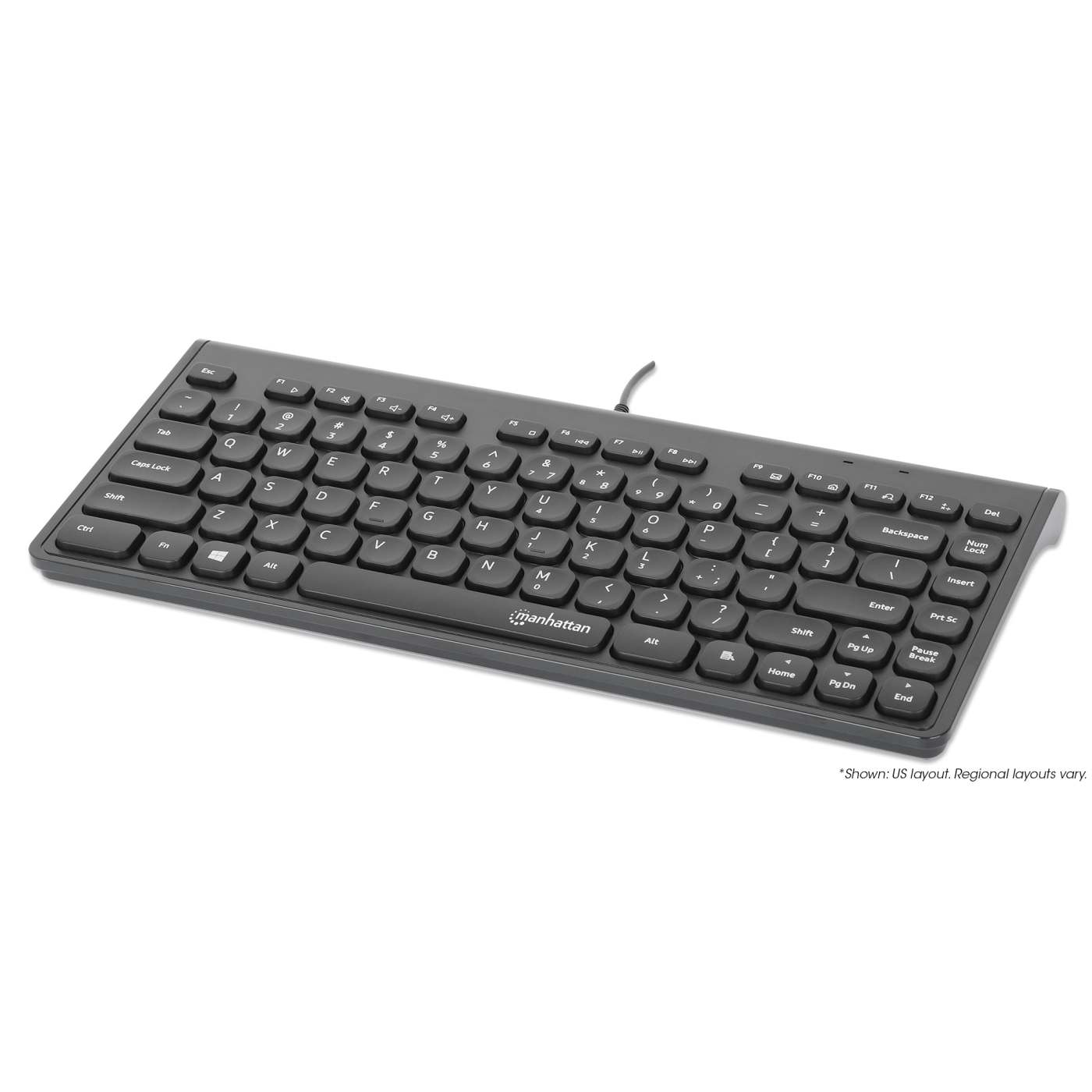 Slim Wired USB Mini Keyboard Image 1