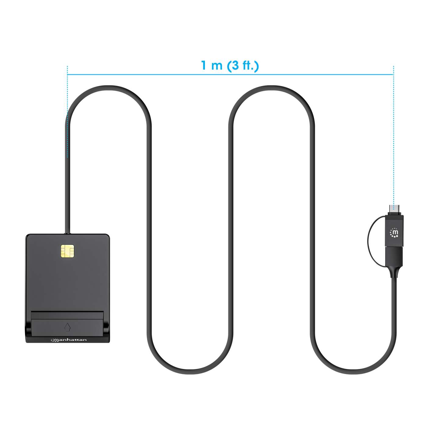 Smart Card Reader with USB-C / USB-A Combo Connector Image 8